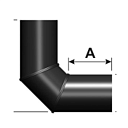 Отвод сварной 90 градусов 160Х7,7