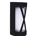 Светодиодный уличный настенный светильник SMD 9001A 12W BLACK 3000K 183-03266