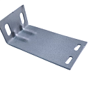 Кронштейн для алюминиевого профиля L образный с ребрами 2х80x120 мм