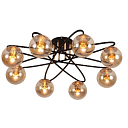 Люстра 8359 8xE27 GOLD+BLACK (TEKAVIZE) 159-17740