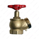 Пожарный рукавной вентиль КПЛ — кран угловой 50 (Бронзовый) Россия