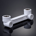 Двойной отвод с креплением В/Р "ECOLINE" / WaterPro