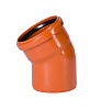Отвод ПВХ для наружной канализации 30° Ду 110 OSTENDORF