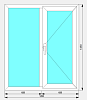 Окно-1_1 ПВХ 6000