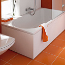 Ванна Bette Ocean эмалированное покрытие BetteGlasur Ноги справа перелив сзади с шумоизоляцией и антискольжением