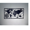 Металлическое настенное панно «Карта мира»