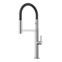 Смеситель OMOIKIRI OSAKA-BN-BL (нержавеющая сталь/черный)