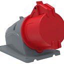 Розетка стационарная ССИ-125 32А-6ч/200/346-240/415В 3Р+РЕ+N IP44 MAGNUM ИЭК