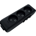 Колодка MULTI-LET SIYAH 3LU PRIZ KLEMENSLI 400-36431