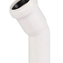 Отвод ПП для внутренней канализации 30° Ду 50х белый OSTENDORF