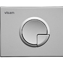 Кнопка двойная Didim (матовый хром)