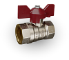 Кран шаровый латунный Temper DN20 (3/4) PN40 88.Вн-Вн.Бабочка.34.