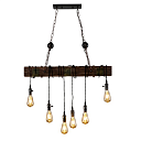 Люстра JM666 6xE27 WOOD+IRON 80x10см (TEKAVIZE) 159-17856