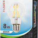 Лампа светодиодная филамент "TESS" A60 8 Вт E27  6500K