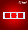Рамка для выключателя Dusel 3 DU-37