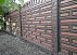 Забор-плитка с решеткой