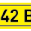 Наклейка «42 В» EKF PROxima