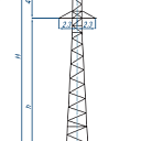 Опоры линий электропередачи 1П110-6