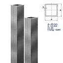 Труба профильная 20X20X1,5 ГОСТ 13663-86 длина 6м