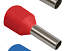 Наконечник-гильза Е1012 1мм2 с изолированным фланцем (темно-красный) (100 шт) ИЭК