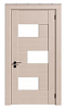 Межкомнатные двери, модель: BERGAMO 4, цвет: Лиственница беленая