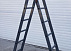 Алюминиевая двухсекционная шарнирная лестница стремянка 6006