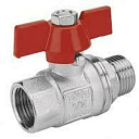 Шаровой кран 3/4 ручка бабочка KONSAN