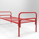 Кровать металлическая (красная)