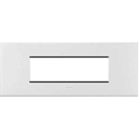 Рамка 6 модулей квадрат белое зеркало 575374