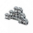 Клемма винтовая трехуровневая, 2.5 мм2, серая MTU-TR2.5