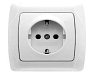 Розетка с заземлением CARMEN B-Z TOPRAKLI PRIZ 90561008 (VIKO)