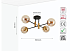 Люстра 1026 AMBER Glass 4xE27 40Вт (TEKAVIZE) 159-17426