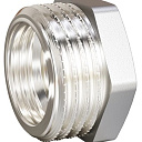 Футорка латунный никелированная с внутренней/наружной резьбой ду 15х10 (1/2"х3/8") ld