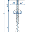Опоры линий электропередачи П110-6ТС