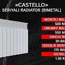 Биметаллический радиатор AKFA "Castello" 50 см