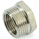 Футорка латунная хромированная ду 25х15 шестигранная general fittings