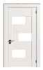 Межкомнатные двери, модель: BERGAMO 4, цвет: Эмаль белая