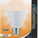 Лампа светодиодная A60 15 Вт "TESS" E27  3000K