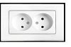 Розетка двойная 91400055 Linnera S BEYAZ IKILI PRIZ