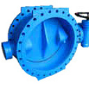 Дисковый затвор с поворотной ручкой межфланцевый №1