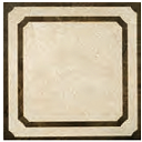 Декор из керамогранита Шарм Крим Вставка Фрэйм