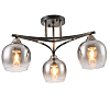 Люстра 9081-3 3xE27 AMBER+BLACK (TEKLED) 159-17999