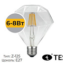 Лампа светодиодная филамент "TESS" G-125 8 Вт E27 2700K