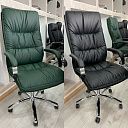 Кресло офисное 311 зеленый черный коричневый