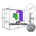 Строительные леса оцинкованные, легкие, с настилом в комплекте