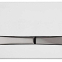 Кнопка двойная Mia (белый, со светло хромированными кнопками)