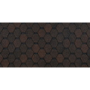 Гибкая черепица Деке Eurasia Шестигранник - коричневый