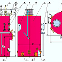 Паровые котлы вертикальные ENKOM Проект  Т.022.340.00.00.000 (от 0,25-1,6) В комплекте с предохранительным клапаном и КИП