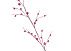 Искусственные цветы: ветка рябины ( 1 шт) №264