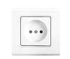 Розетка одинарная без заземления 91400007 Linnera S